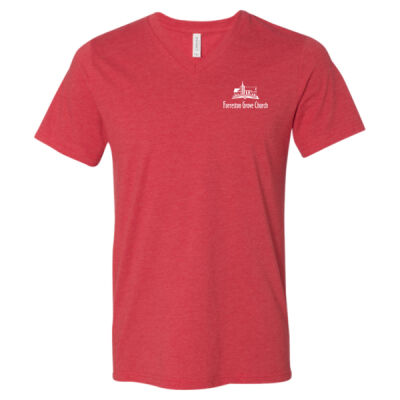 Forreston Grove Church 2026 Logo 1 - Heather CVC V-Neck Tee Thumbnail