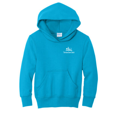 Forreston Grove Church 2026 Logo 1 - Youth Core Fleece Pullover Hooded Sweatshirt Thumbnail