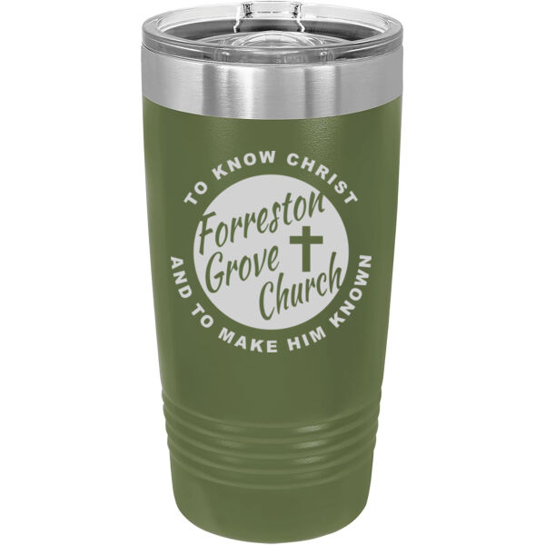 Forreston Grove Church 2026 Logo 1 - Premium Polar Camel Ringneck 20 oz. Tumbler Thumbnail